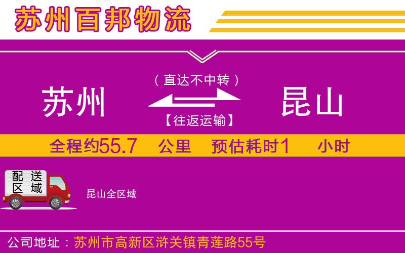 蘇州到昆山專線