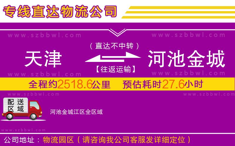 天津到河池金城江區(qū)物流公司