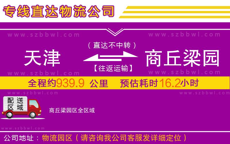 天津到商丘梁園區(qū)物流專線