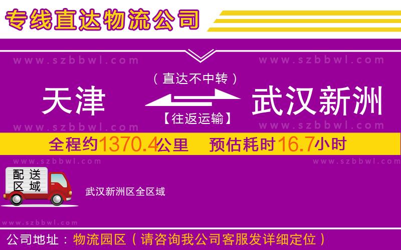 天津到武漢新洲區(qū)物流公司