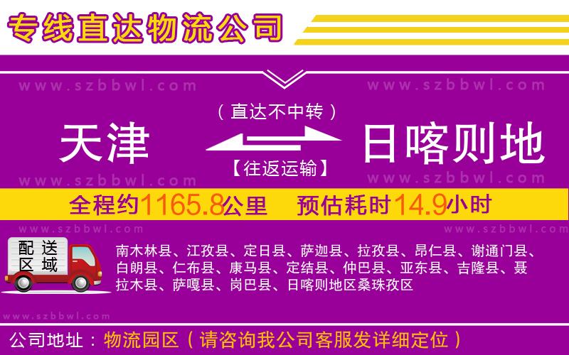 天津到日喀則地區(qū)物流公司