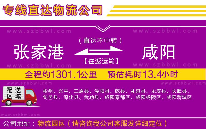 張家港到咸陽物流專線