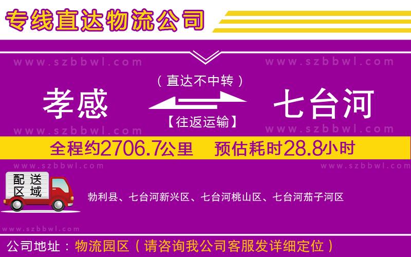 孝感到七臺(tái)河物流公司