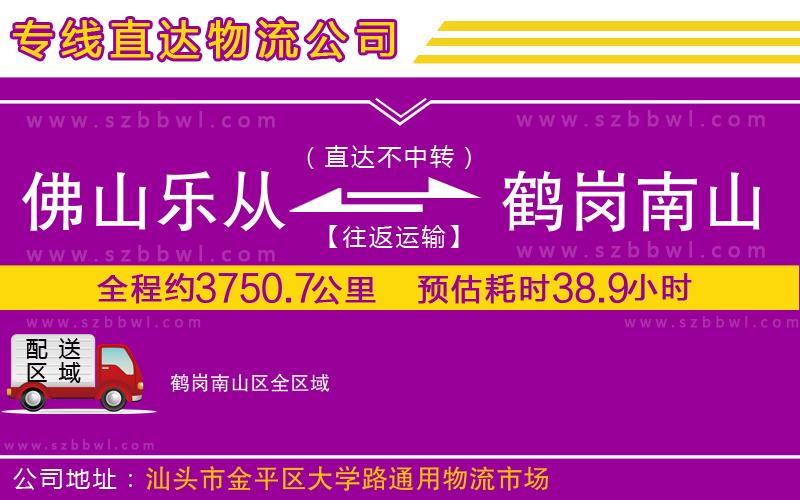 佛山樂(lè)從鎮(zhèn)到鶴崗南山區(qū)物流公司