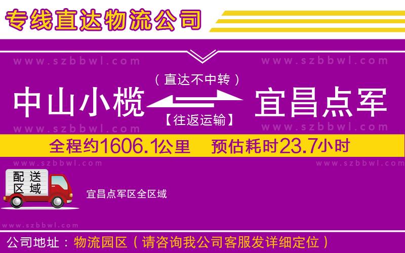 中山小欖到宜昌點(diǎn)軍區(qū)物流公司