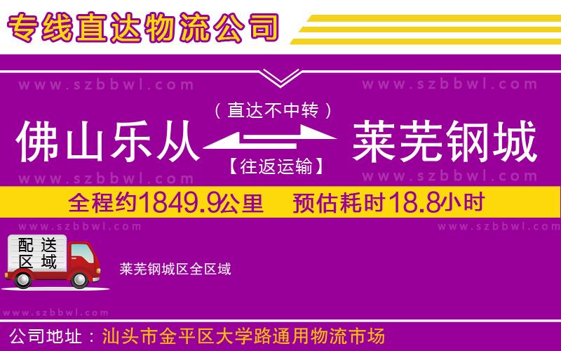 佛山樂從鎮(zhèn)到萊蕪鋼城區(qū)物流公司