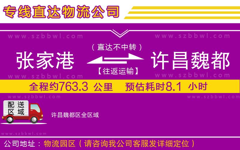 張家港到許昌魏都區(qū)物流公司