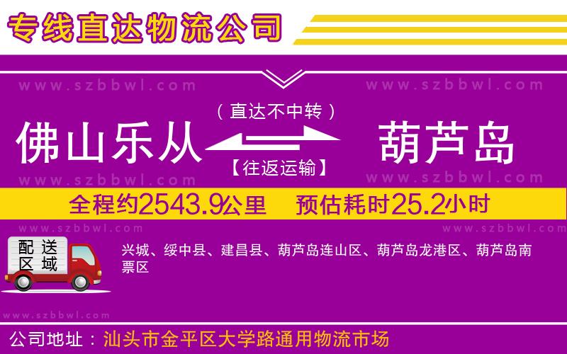 佛山樂(lè)從鎮(zhèn)到葫蘆島物流專(zhuān)線(xiàn)