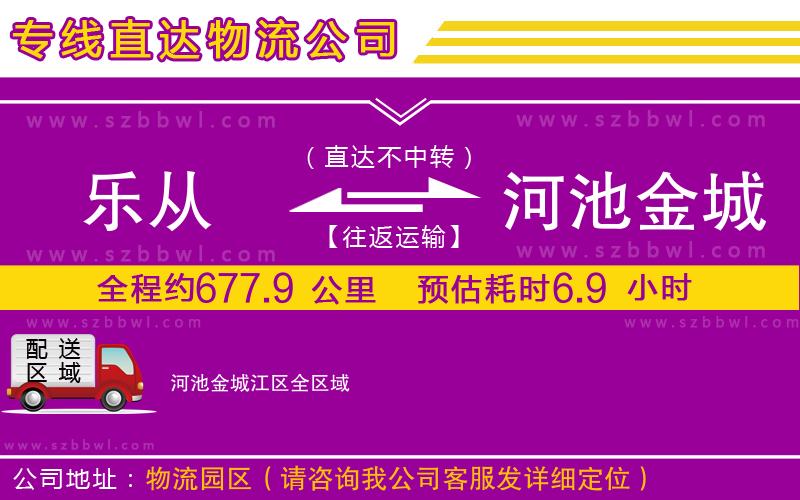 樂從到河池金城江區(qū)物流專線