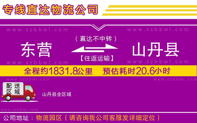 東營(yíng)到山丹縣物流專線