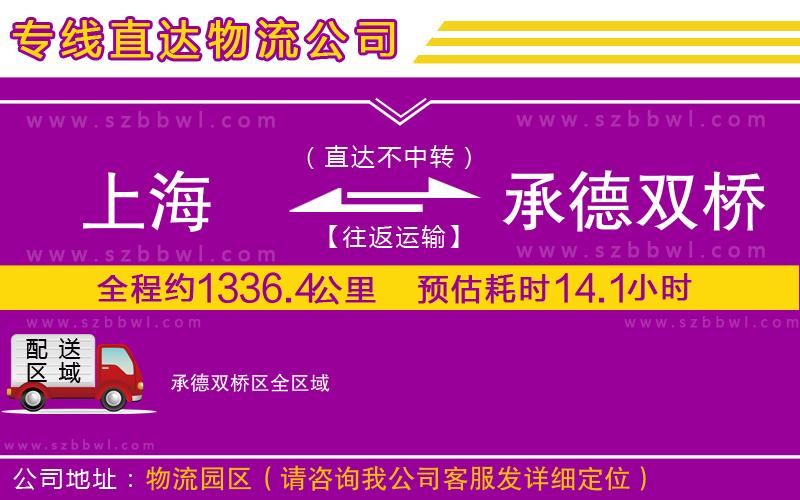 上海到承德雙橋區(qū)物流公司