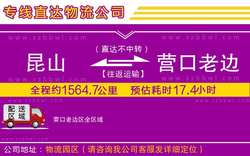 昆山到營口老邊區(qū)貨運專線
