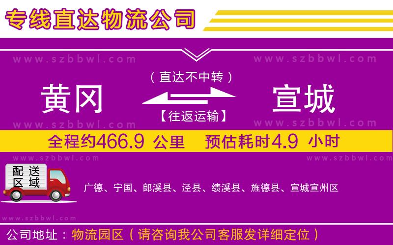 黃岡到宣城物流公司