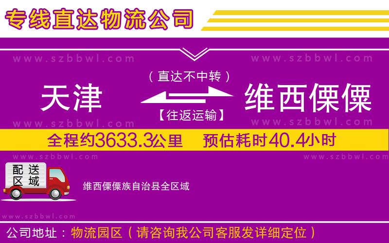 天津到維西傈僳族自治縣貨運專線