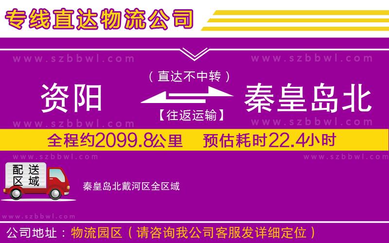 資陽到秦皇島北戴河區(qū)物流專線
