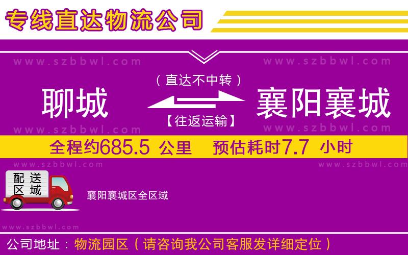 聊城到襄陽襄城區(qū)物流專線