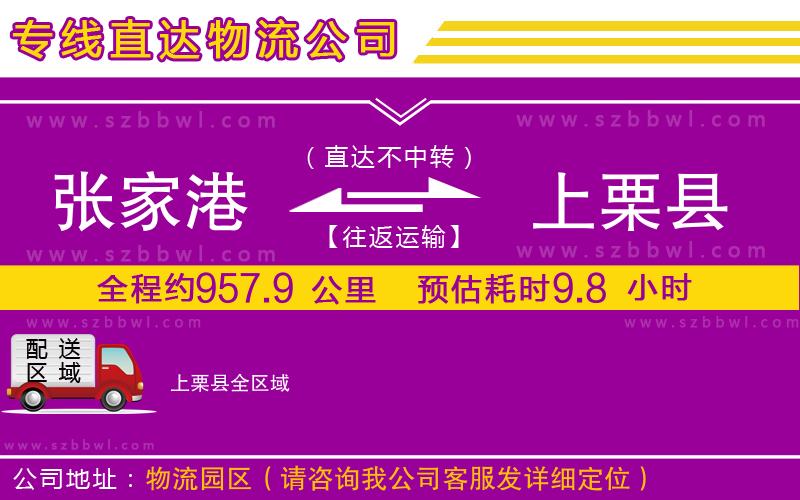 張家港到上栗縣貨運專線