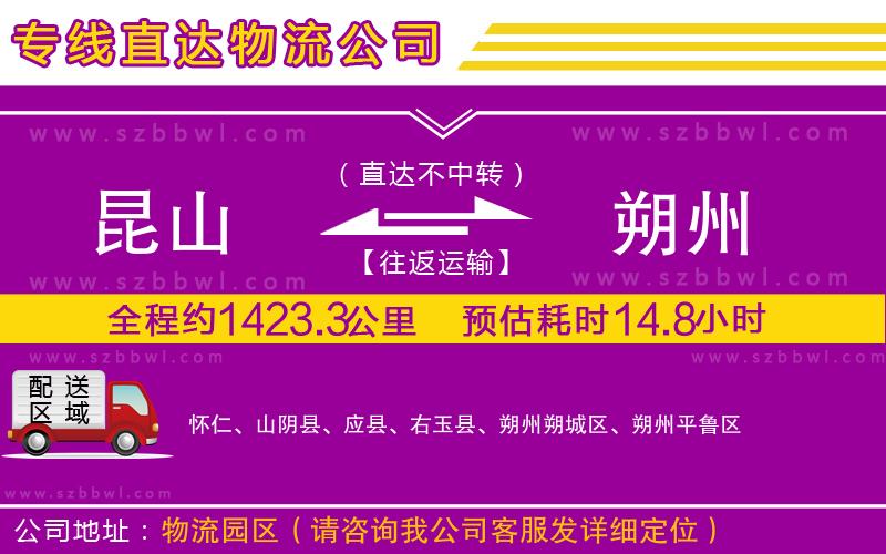 昆山到朔州貨運專線