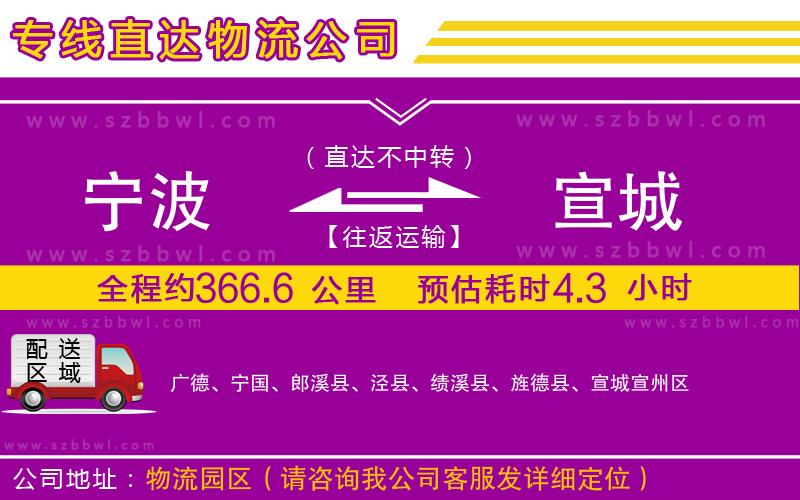 寧波到宣城物流專線