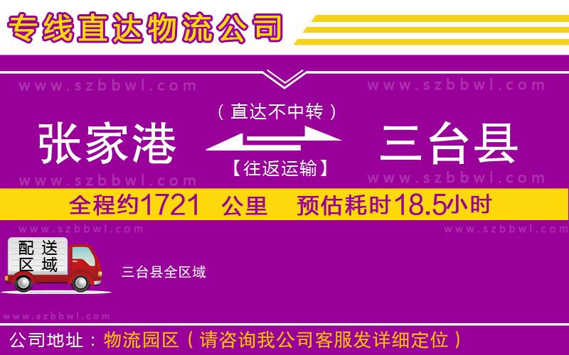 張家港到三臺縣貨運專線