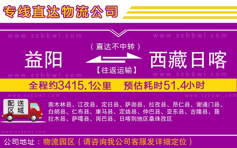 益陽(yáng)到西藏日喀則地區(qū)物流專線