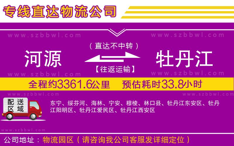 河源到牡丹江物流專線