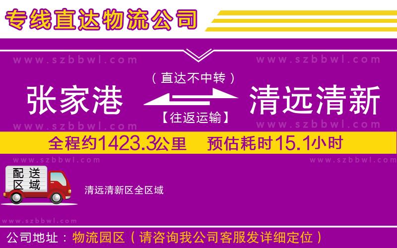 張家港到清遠清新區(qū)貨運專線