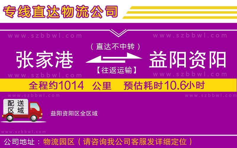 張家港到益陽資陽區(qū)貨運專線