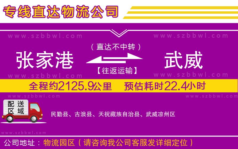張家港到武威貨運(yùn)專線