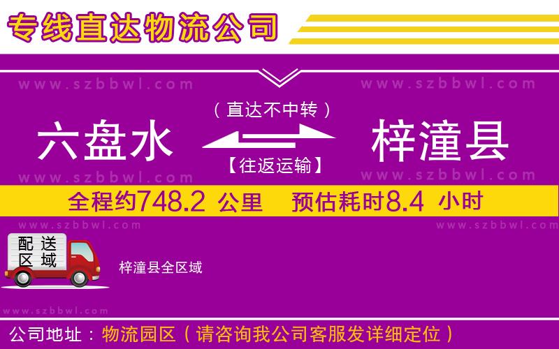 六盤水到梓潼縣物流專線