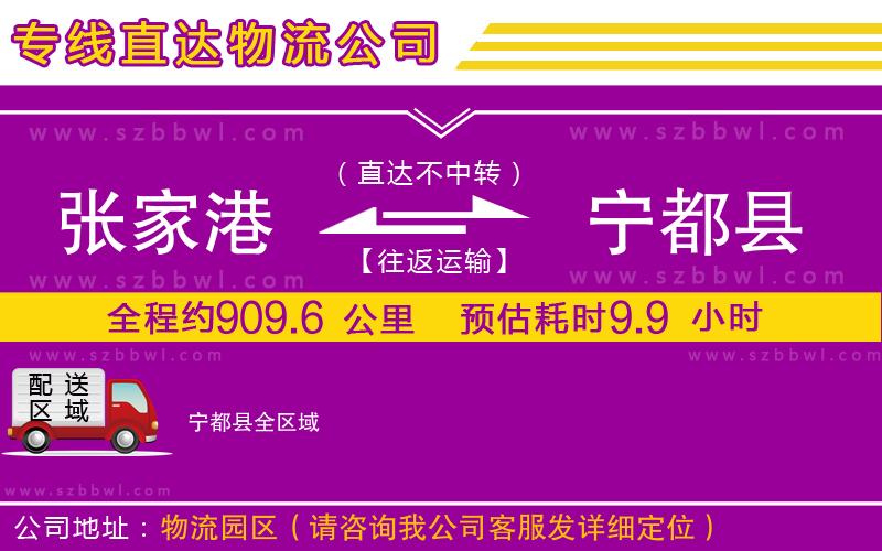 張家港到寧都縣貨運專線