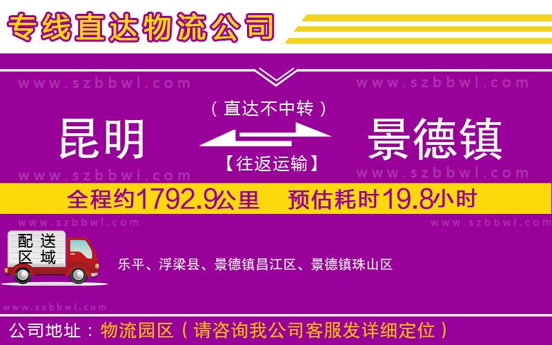 昆明到景德鎮(zhèn)貨運(yùn)專線