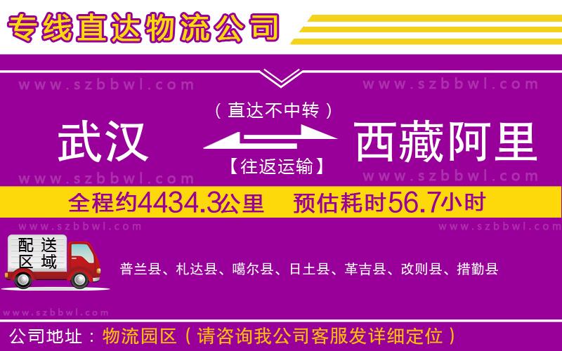 武漢到西藏阿里地區(qū)貨運(yùn)專線