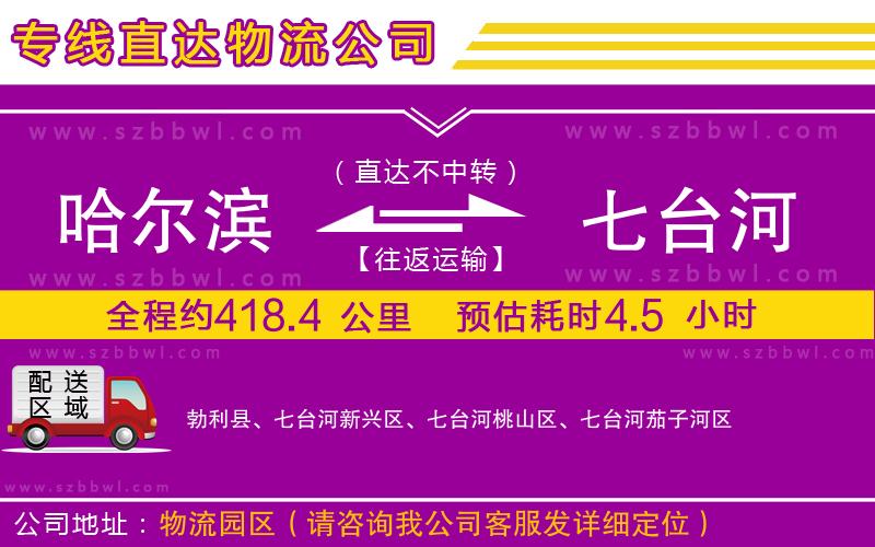 哈爾濱到七臺河物流專線