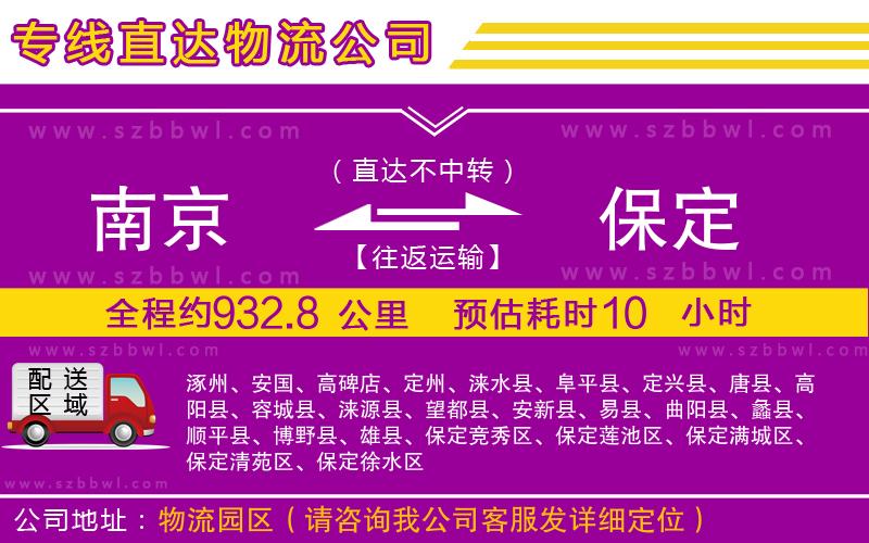 南京到保定貨運(yùn)專線