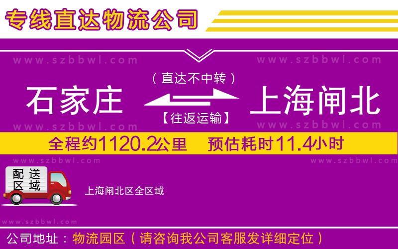 石家莊到上海閘北區(qū)貨運(yùn)專線
