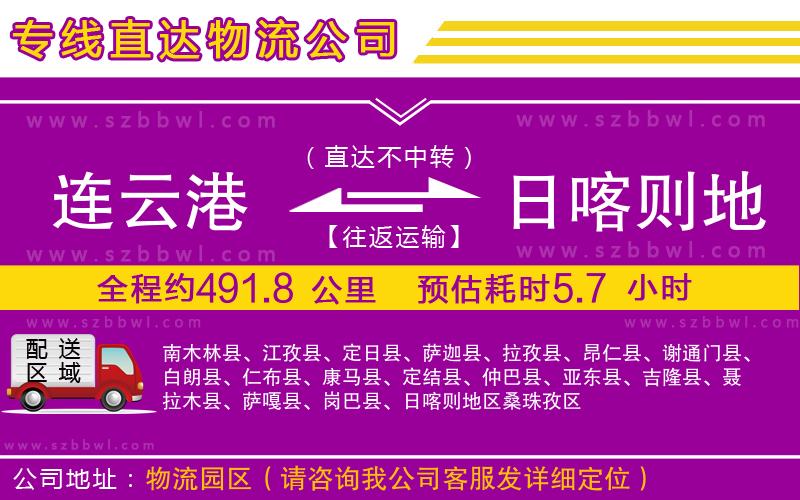 連云港到日喀則地區(qū)貨運專線