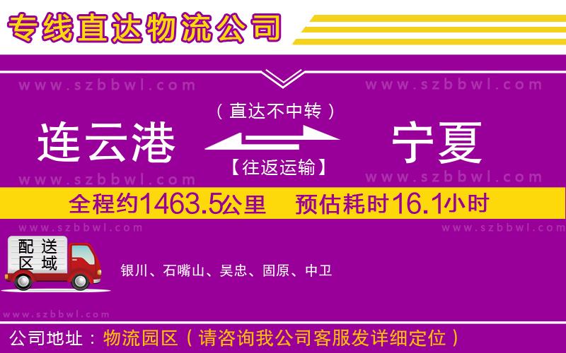 連云港到寧夏貨運(yùn)專線