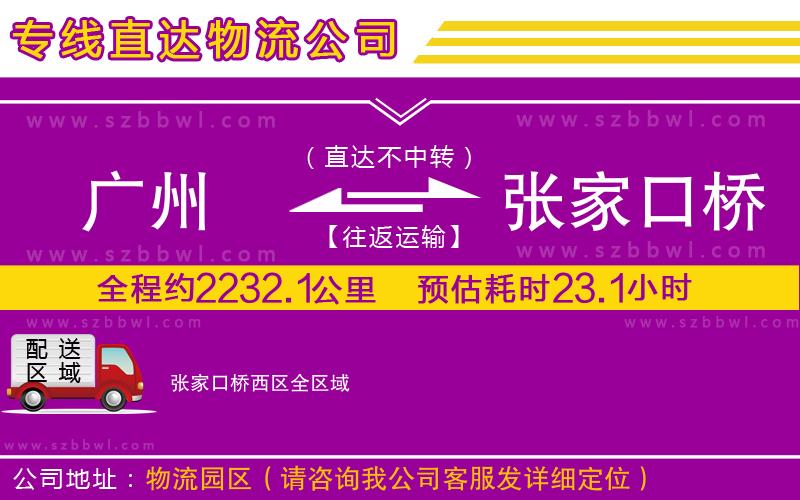 廣州到張家口橋西區(qū)貨運(yùn)專線