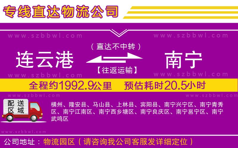 連云港到南寧貨運(yùn)專(zhuān)線