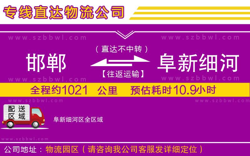邯鄲到阜新細(xì)河區(qū)貨運(yùn)專線