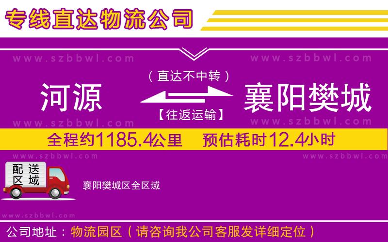 河源到襄陽(yáng)樊城區(qū)貨運(yùn)專線