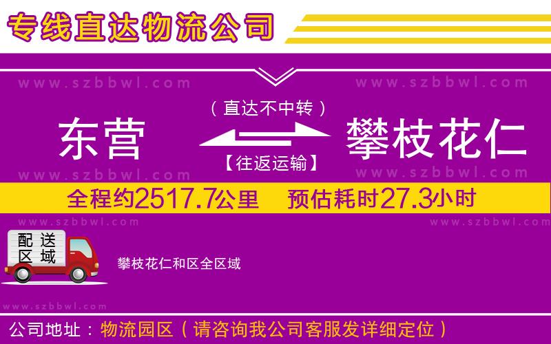 東營(yíng)到攀枝花仁和區(qū)貨運(yùn)專線