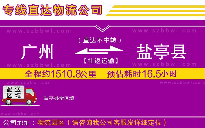廣州到鹽亭縣物流專線