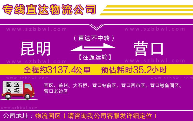 昆明到營(yíng)口物流專(zhuān)線(xiàn)