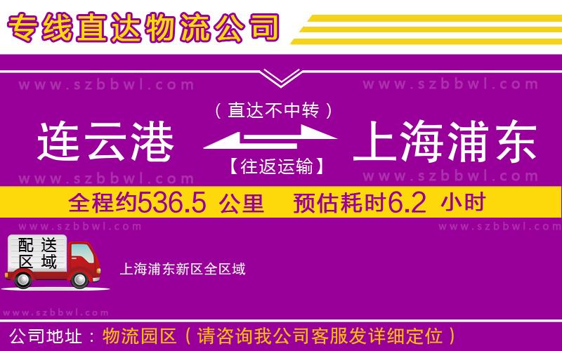連云港到上海浦東新區(qū)貨運(yùn)專線