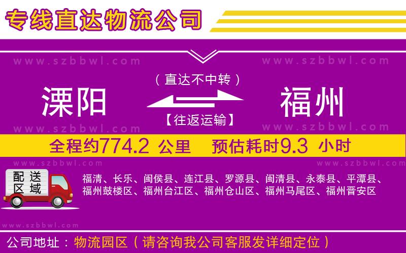 溧陽(yáng)到福州貨運(yùn)專線
