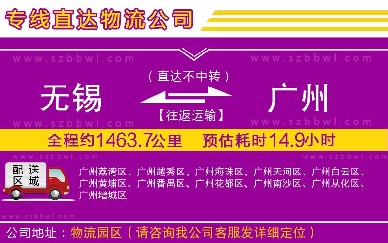 無錫到廣州貨運(yùn)專線