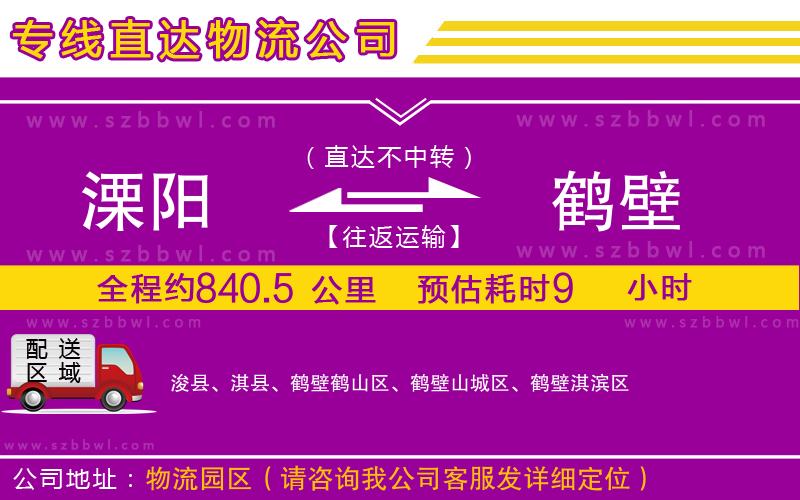 溧陽(yáng)到鶴壁貨運(yùn)專線