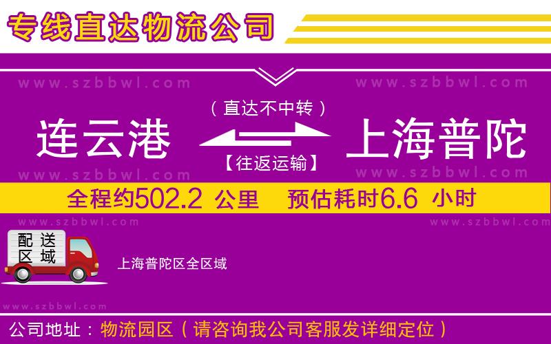 連云港到上海普陀區(qū)貨運(yùn)專線